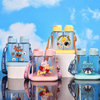 640ml Dual Compartment Straw Sipper Bottle