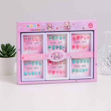Decorative Press-On Nails – 10 Pcs Nail Tips | Perfect Return Gift