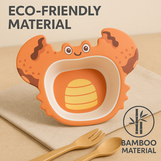 Crab Bamboo Fiber Bowl – Make Mealtime Fun