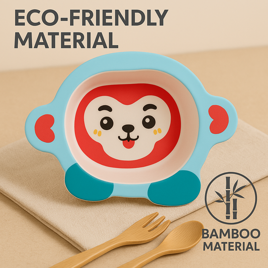 Adorable Monkey Bamboo Fiber Bowl