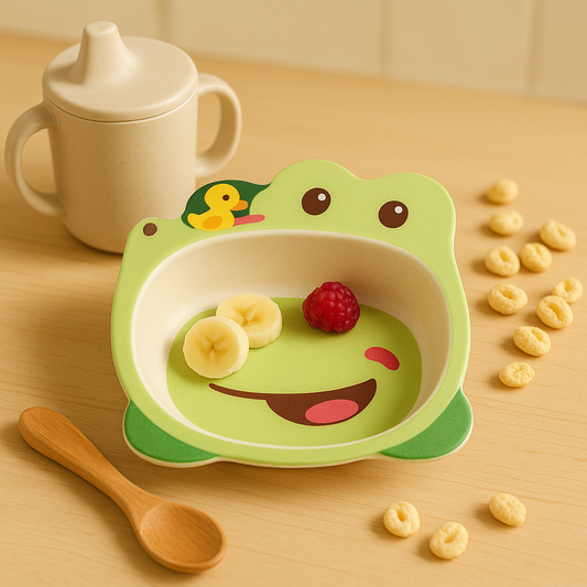 Mealtime Magic Frog Bamboo Fiber Bowl!