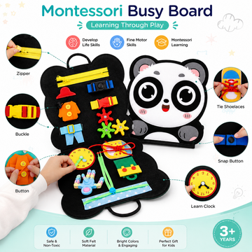 Montessori Busy Board – Fun & Learning in One!