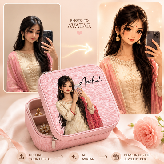 Personalized Photo & Name Jewellery Box