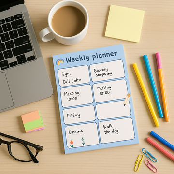 Plan Your Week - Weekly Planner NotePad
