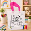 Children’s Fabric Painting Tote Bag with Markers & Gems Stickers | Educational DIY Toy