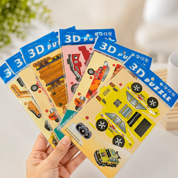 Children's Interactive 3D Model Building Puzzles – Creative Brain Teaser Toys