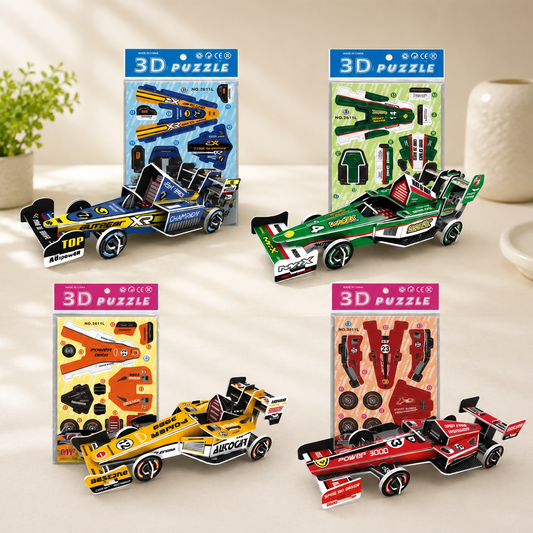 Children's Interactive 3D Model Building Puzzles – Creative Brain Teaser Toys