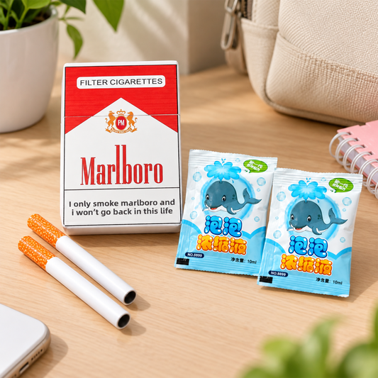 Cigarette Box Bubble Blower Toy Set
