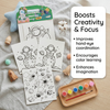Kids DIY Painting Craft Kit with 6 Paints & Brush