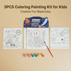 Kids DIY Painting Craft Kit with 6 Paints & Brush