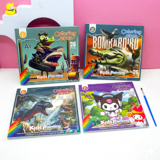 Kids Watercolor Coloring Book