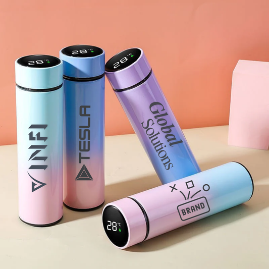 Personalized LED Temperature Bottle - Corporate Gift