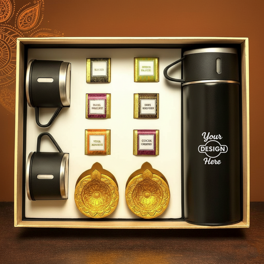 Exclusive Diwali Hamper with Premium Flask, Diyas & Festive Chocolates