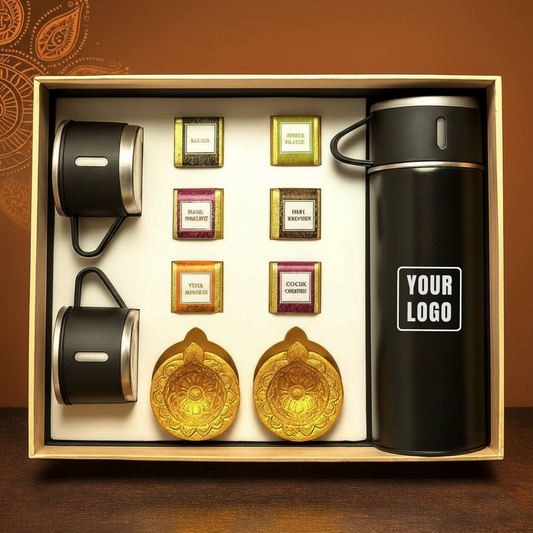 Exclusive Diwali Hamper with Premium Flask, Diyas & Festive Chocolates