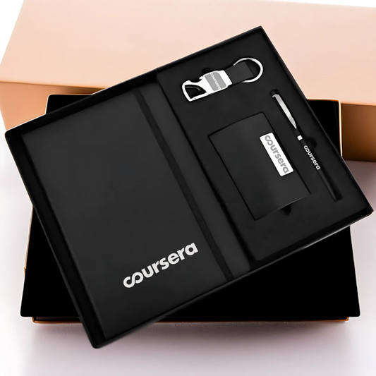Premium Corporate Gifting Set – Pen, Diary, Cardholder & Keychain