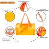 Transparent Jelly Duffle Bag | Waterproof PVC Travel & Gym Tote