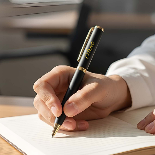Personalised Matte Finish Ball Pen | Custom Engraved Corporate Gift