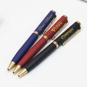 Personalised Matte Finish Ball Pen | Custom Engraved Corporate Gift