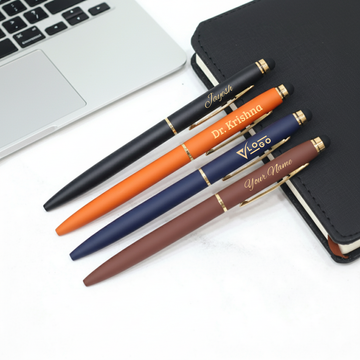 Metallic Ball Pen with Built-in Stylus