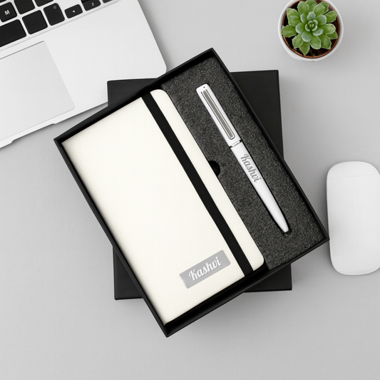 Executive Duo: Personalized Diary & Pen Set