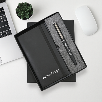 Executive Duo: Personalized Diary & Pen Set