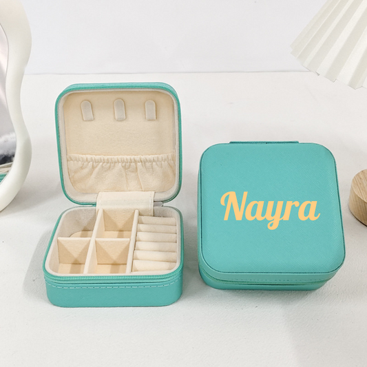 Personalized jewellery box organizer with custom name