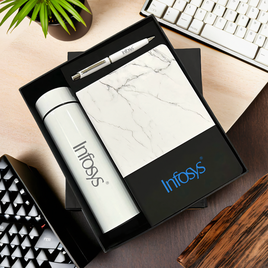 Luxury Corporate Gift: Bottle, Pen & Diary Combo