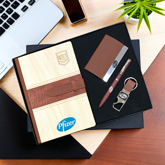 All-in-One Leather Gift Set for Corporate Professionals