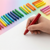 Hexagonal Wax Crayon Set – Vibrant 6-Color Student Art Supplies
