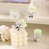 Creative Mini Milk Tea Bottle Pencil Sharpener with Panda Designs