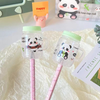 Creative Mini Milk Tea Bottle Pencil Sharpener with Panda Designs