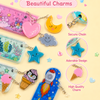 Creative Quicksand Glitter Liquid Measuring Scale with Pendant | 15cm Long