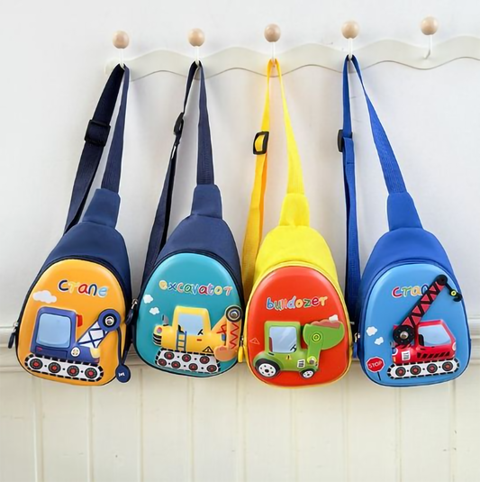 Cute 3D Hard Top Vehicles Sling Chest Bag