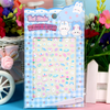 Cute 3D Embossed Nail Stickers for Kids