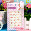 Cute 3D Embossed Nail Stickers for Kids