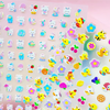 Cute 3D Embossed Nail Stickers for Kids