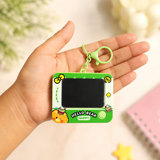 Cute Animal Mini Drawing Board Keychain | Cute Cartoon Sketch Pad Toy