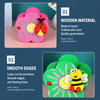 Cute Cartoon Flower Wooden Pen Stand