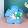 Cute Cartoon Flower Wooden Pen Stand