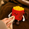 Cute Cartoon French Fries Storage Pouch – Kawaii Silicone Zipper Coin Purse & Earbud Holder