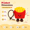 Cute Cartoon French Fries Storage Pouch – Kawaii Silicone Zipper Coin Purse & Earbud Holder