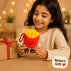 Cute Cartoon French Fries Storage Pouch – Kawaii Silicone Zipper Coin Purse & Earbud Holder