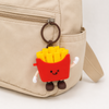 Cute Cartoon French Fries Storage Pouch – Kawaii Silicone Zipper Coin Purse & Earbud Holder