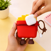 Cute Cartoon French Fries Storage Pouch – Kawaii Silicone Zipper Coin Purse & Earbud Holder