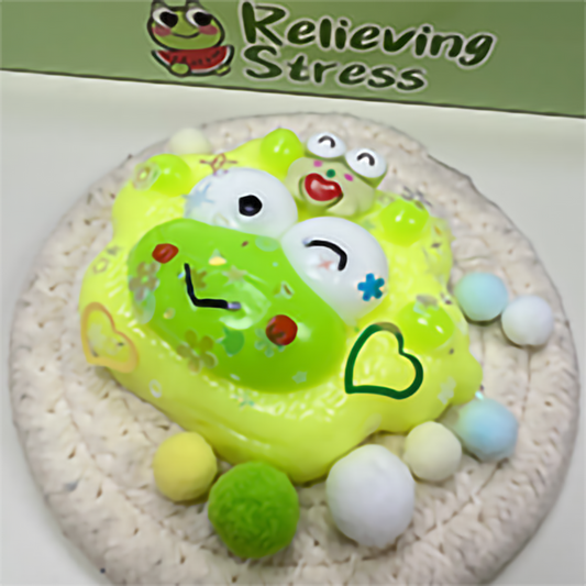 Cute Cartoon Frog Squishy Toy | Slow Rebound Stress Relief Sensory Toy for Kids