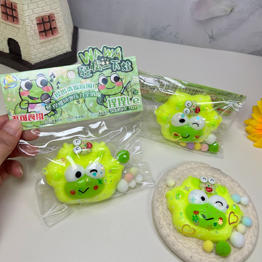 Cute Cartoon Frog Squishy Toy | Slow Rebound Stress Relief Sensory Toy for Kids