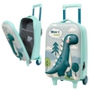 Cute Dinosaur Kids Travel Suitcase – 3D Cartoon Rolling Trolley Bag