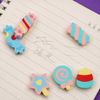 Cute Hamburger Container with Mini Food & Cactus Erasers