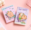 Cute Kawaii Capybara A7 Pocket Diary – 3D Rotatable Fidget Journal for Kids