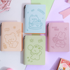 Cute Mini Pocket Diary with Pen | Cartoon Embossed Portable Notebook Journal